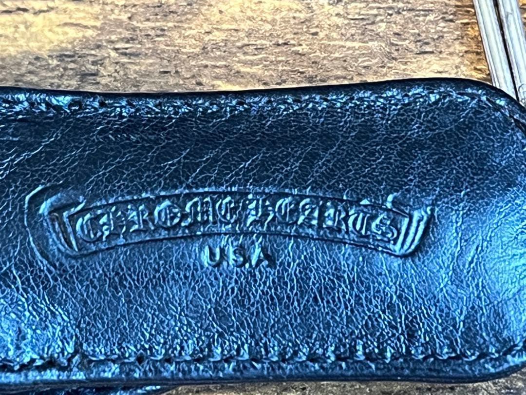 CHROME HEARTS クロムハーツ レザーケース爪楊枝入れ シルバー3本