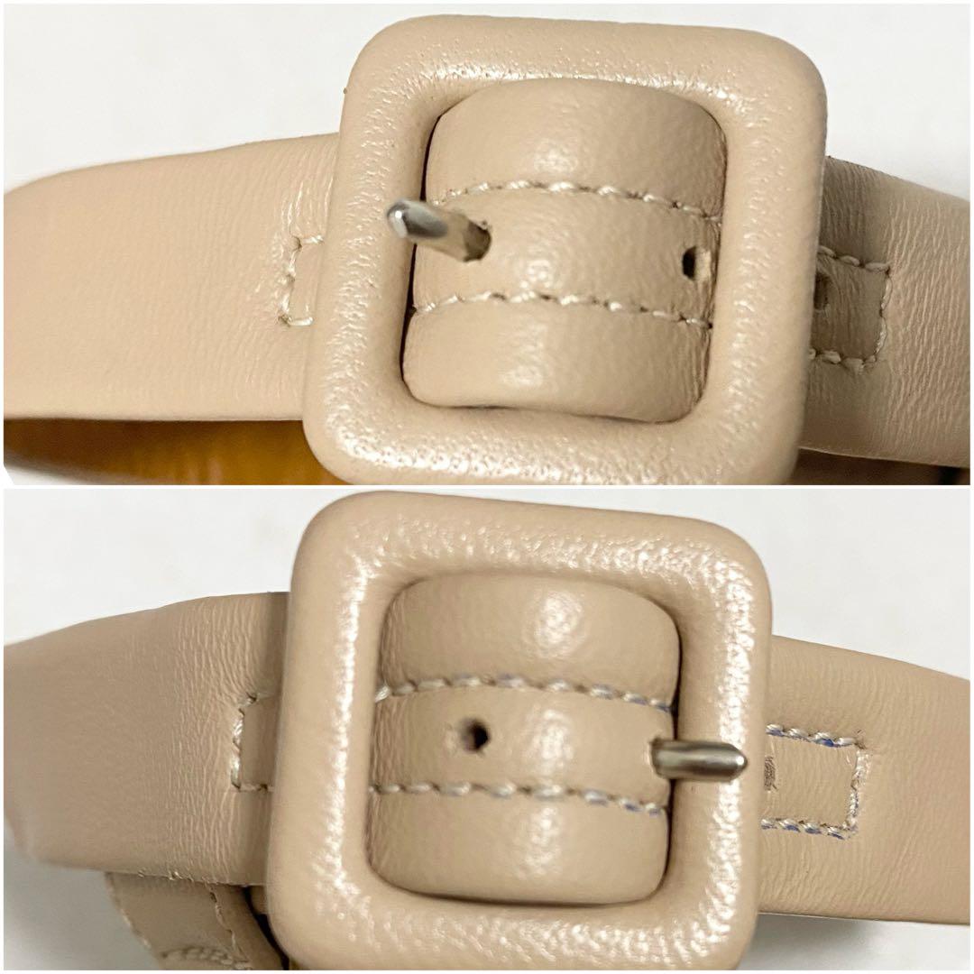 【極美品】PIPPICHIC 完売 スクエアトゥ サンダル