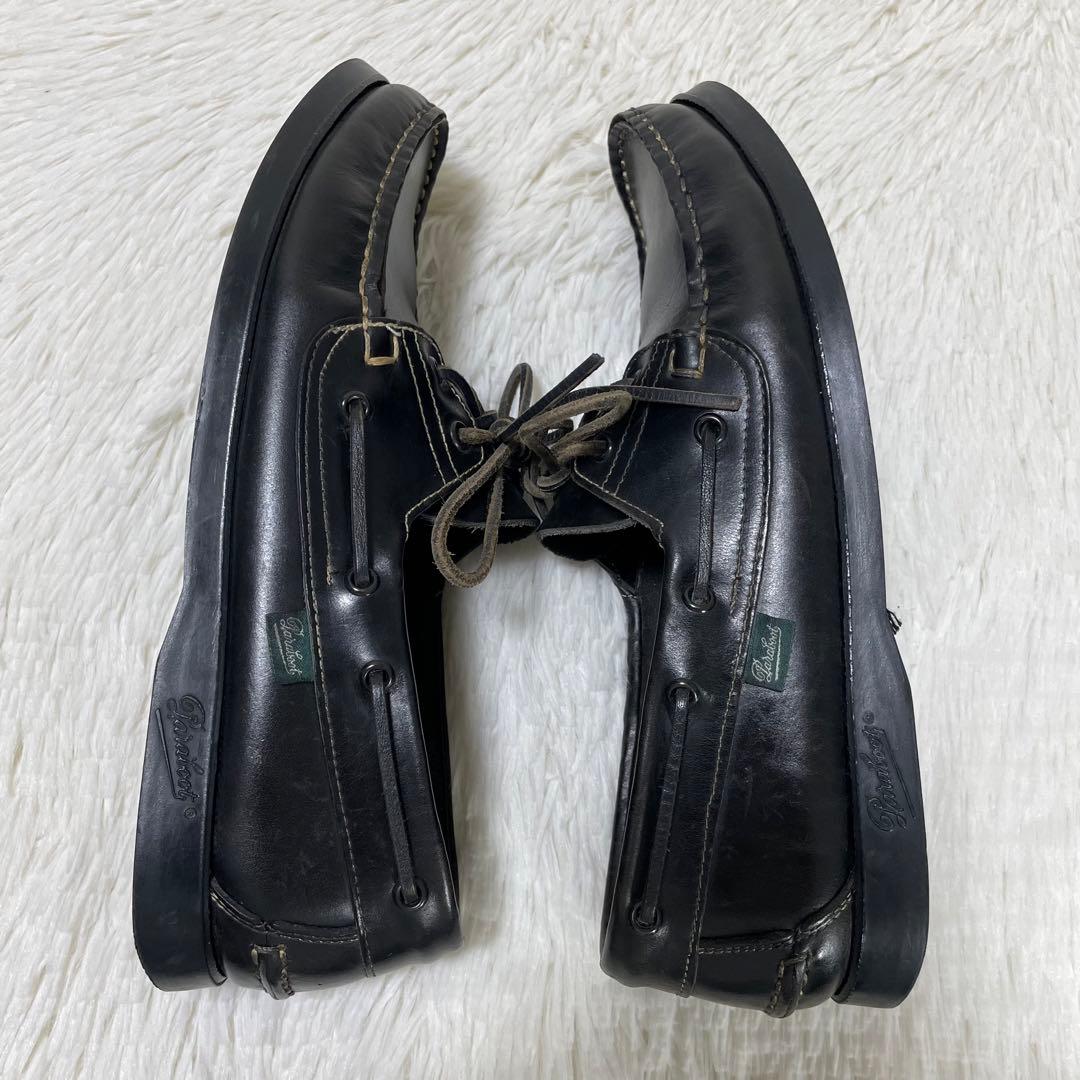 人気モデル✨パラブーツ　BARTH バース　デッキシューズ　黒　27.5cm