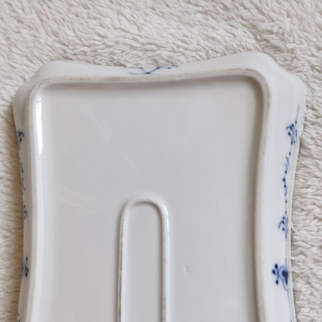 ロイヤルコペンハーゲン　ブルーフルーテッド スクエア プレート 364裏印