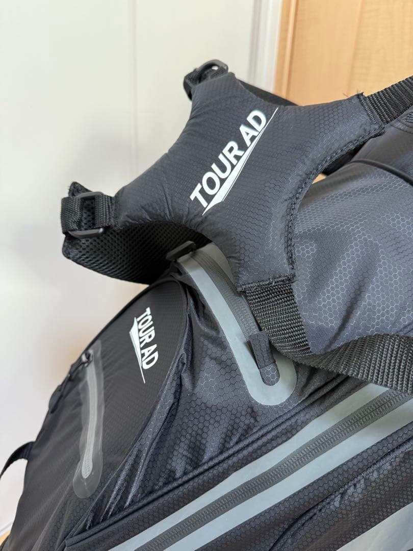 新品★ツアーAD★スタンドキャディバッグ★ツアー支給品★未使用★ゴルフバッグ★黒