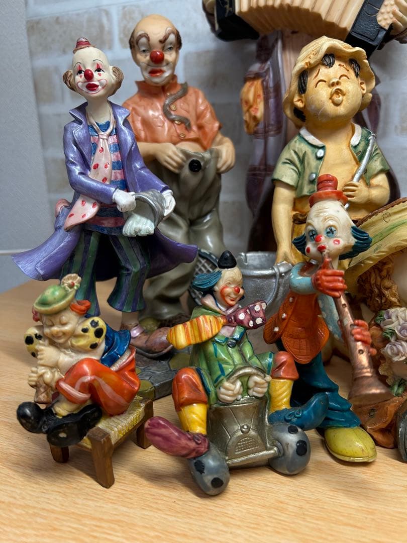 【癒し系】 ピエロ ベビードール ファーマーズ ファミリー 置物 16点