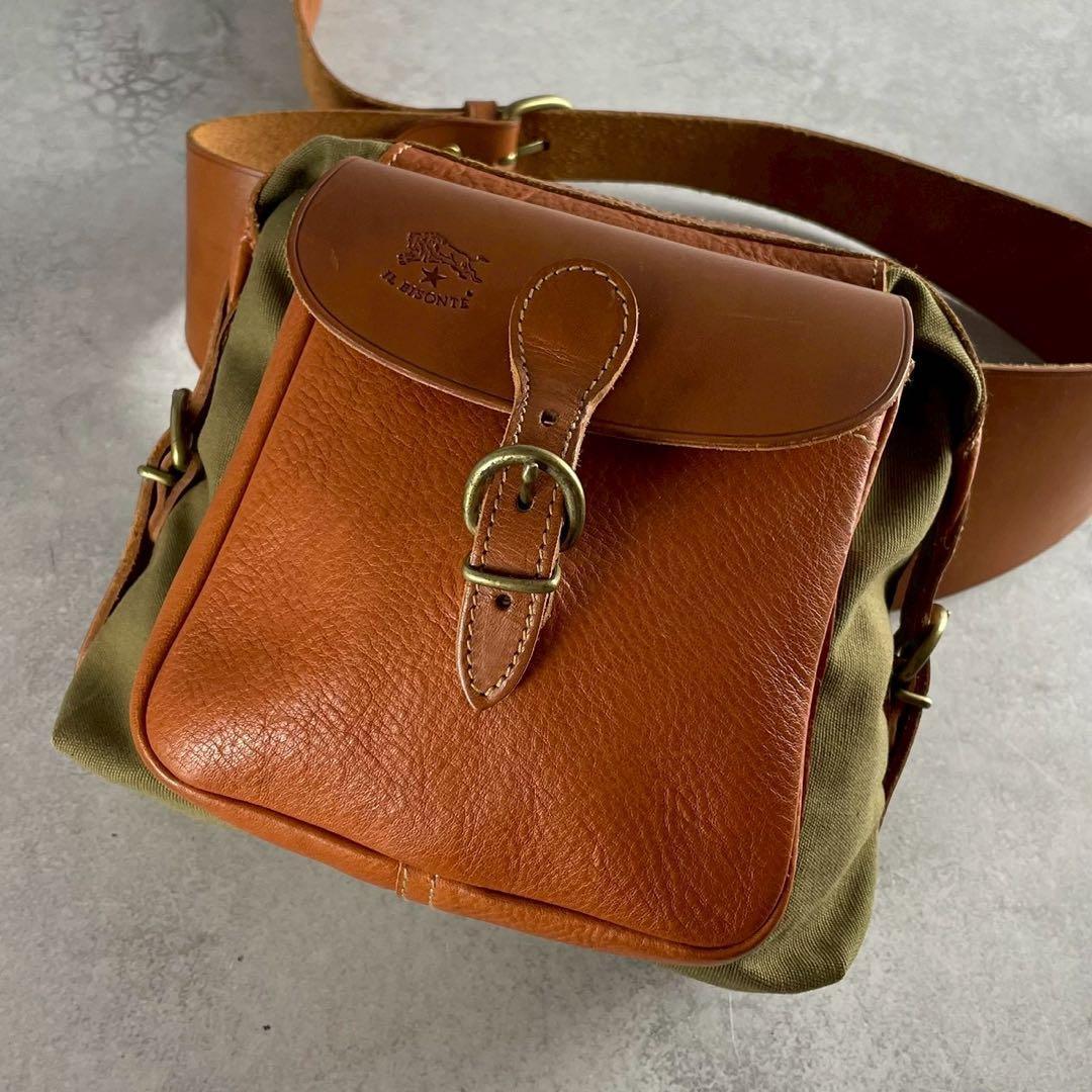 極美品✨ イルビゾンテ ウエストバッグ ボディバッグ レザー 斜め掛け