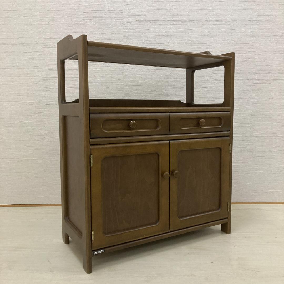 【カリモク】キャビネット　電話台　FAX台　収納　サイドボード