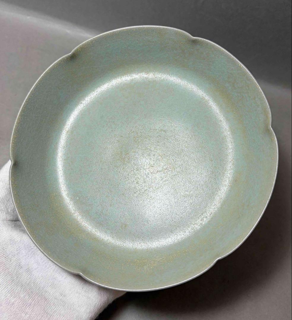 中国 輪花形平洗筆(皿)　f2251102