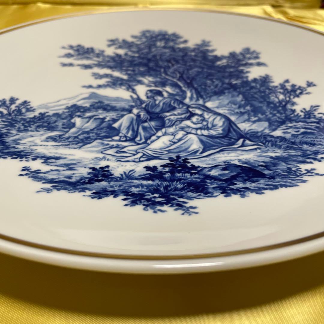 ◇美品＊１９４２年＊クリスマスプレート＊直径２５cm＊箱入り・Meissen・