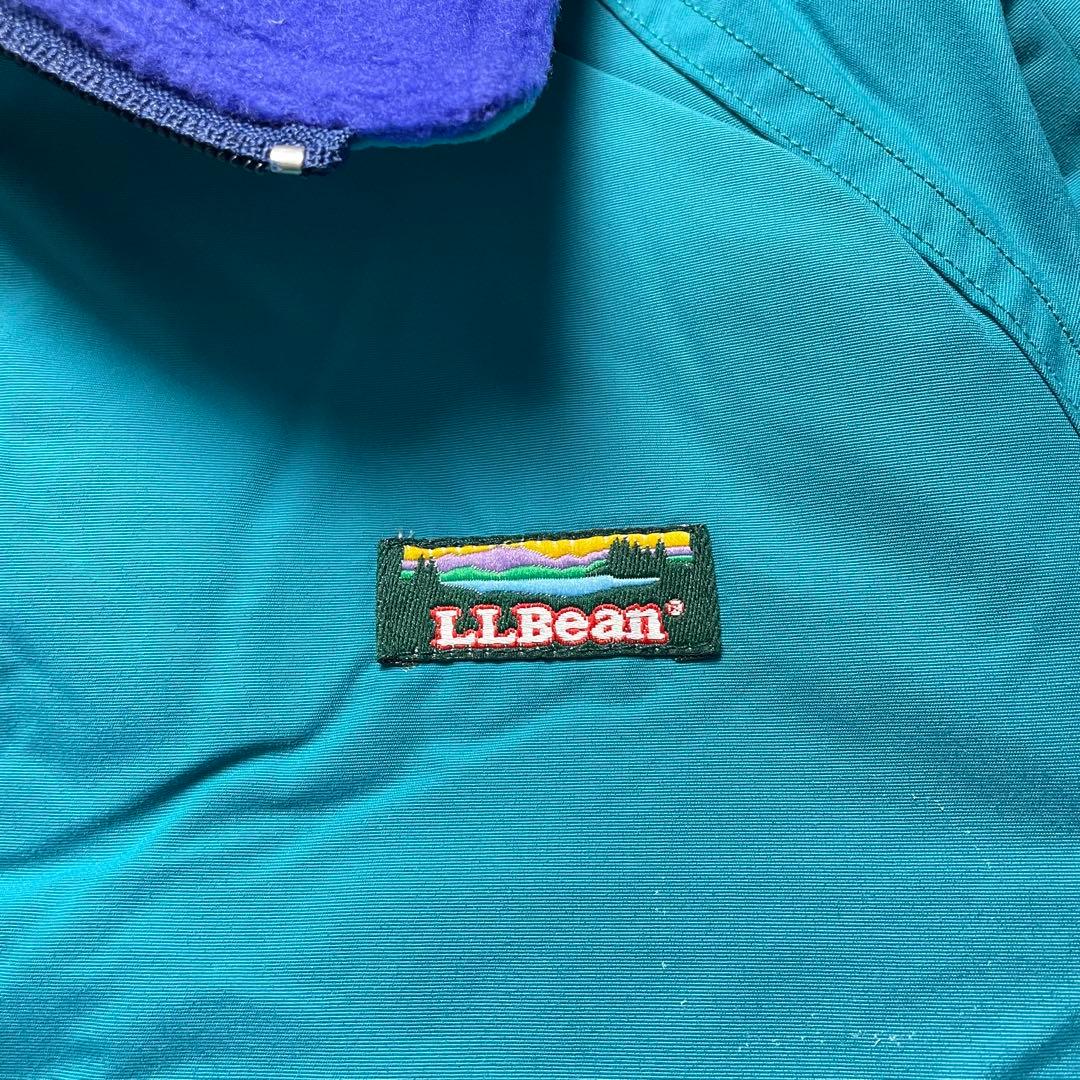 80s L.L.Beanナイロンジャケットグリーンウォームアップシェルドシンチラ