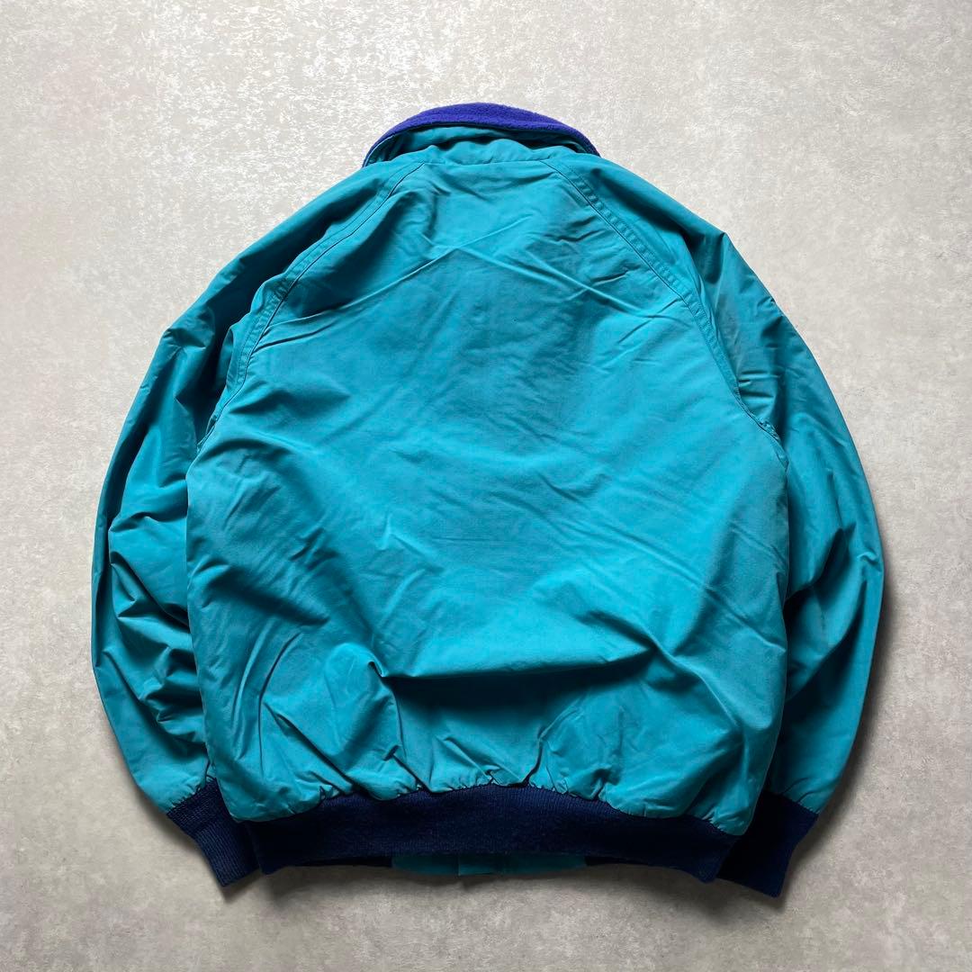 80s L.L.Beanナイロンジャケットグリーンウォームアップシェルドシンチラ