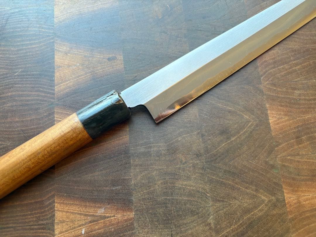 正本　築地　霞　秀　青鋼　柳刃　270mm 9寸　包丁　刺身　和包丁　本職