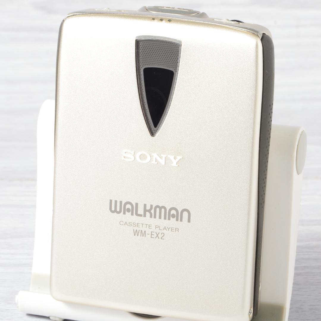 SONY WALKMAN WM-EX2 カセットウォークマン 銀 リモコン等付属