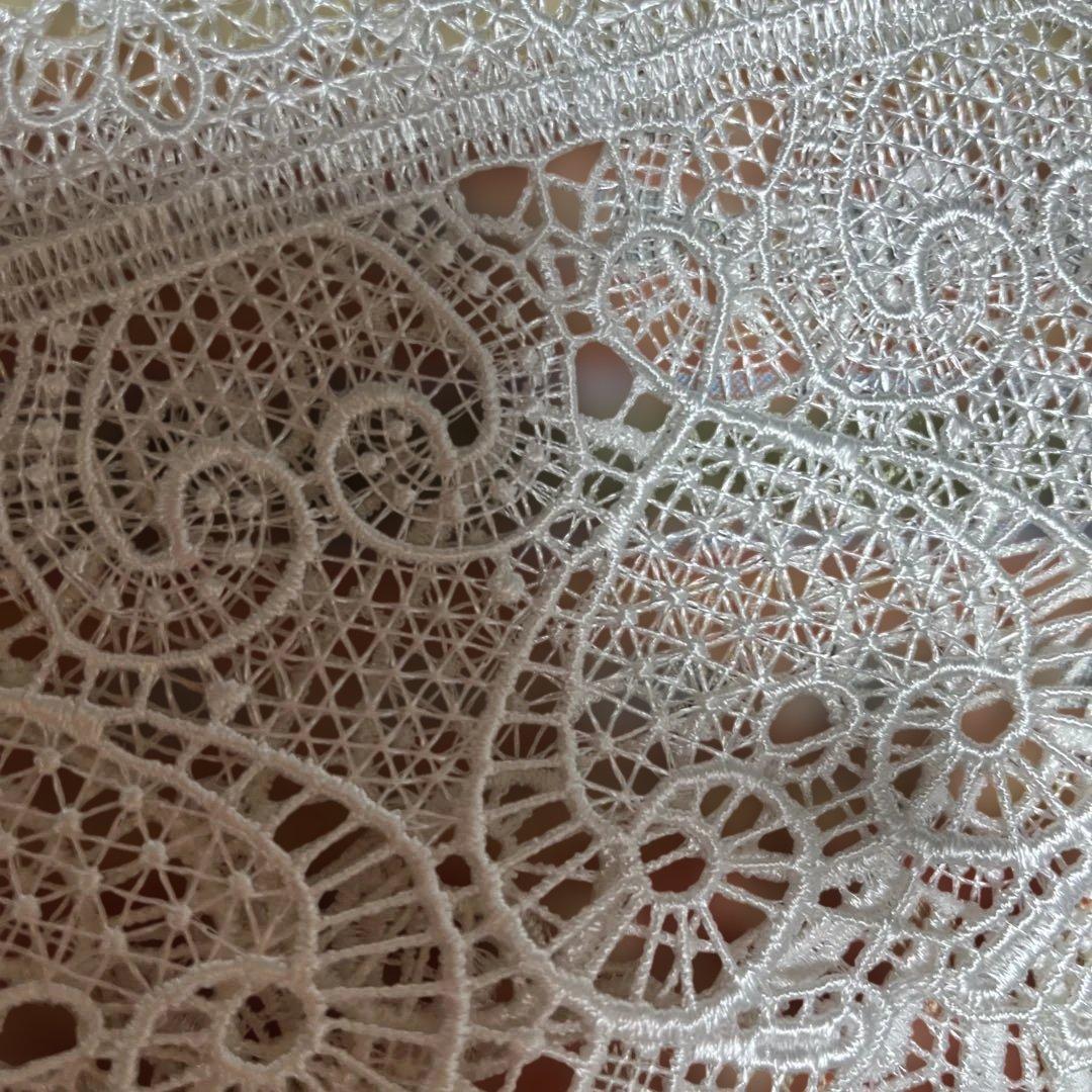 ボブ様確認用　新品未使用　ホワイトレースカフェカーテン アイレット式