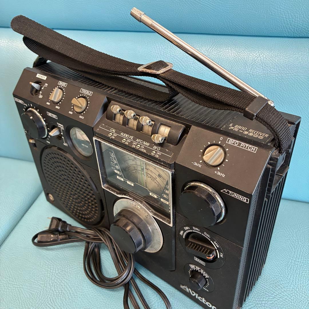 【ジャンク】Victor ラジオ FR-6600 短波受信機 FM受信可能