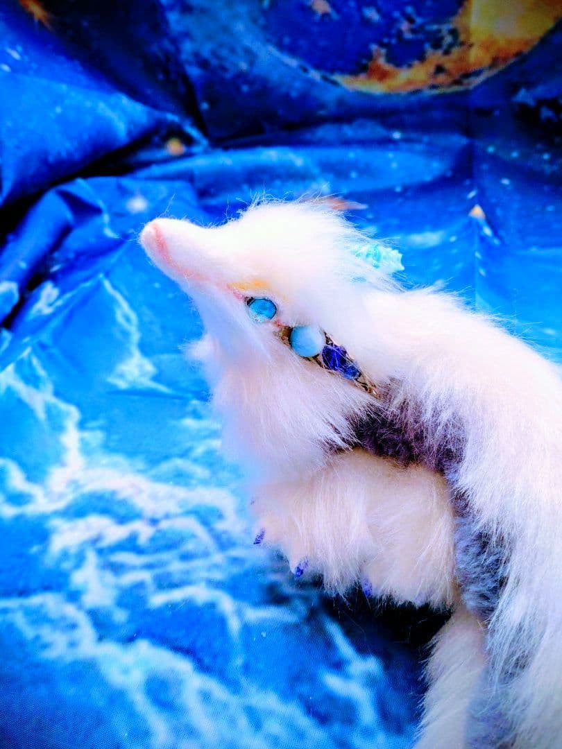 ふわふわな龍DragonドラゴンArtDollハンドメイドぬいぐるみアートドール