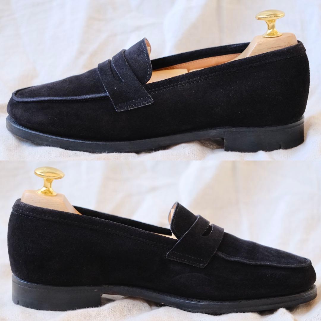 John Lobb ジョンロブ スエードローファーCampus黒45C