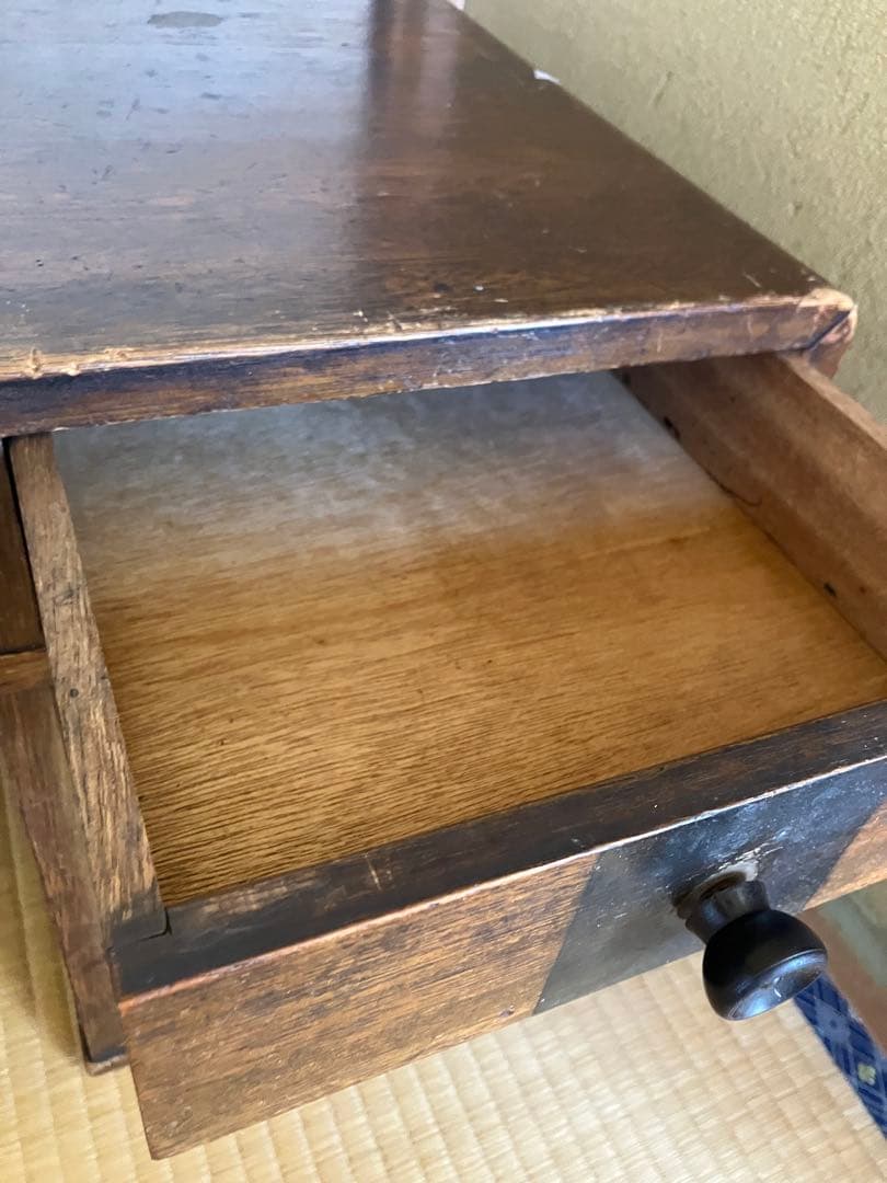 文机 インテリア 昭和レトロ アンティーク 当時物 勉強机 インテリア