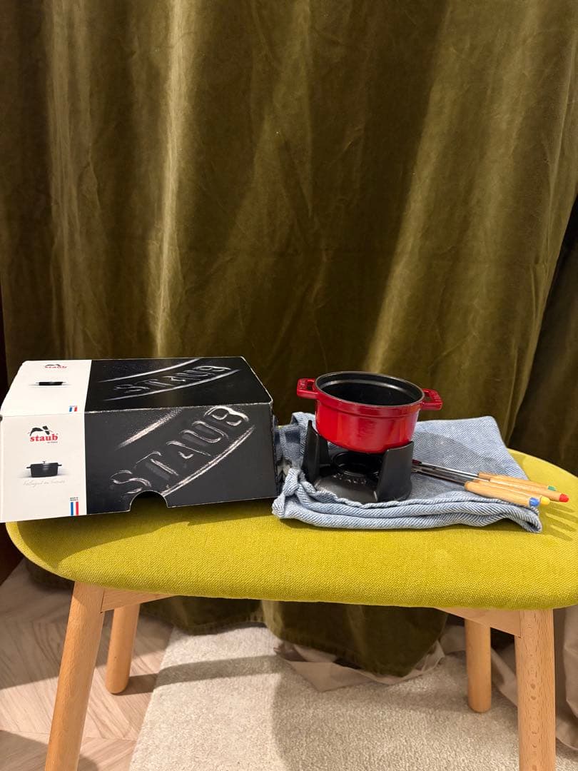 staub フォンデュセット 10 cm チェリー♩
