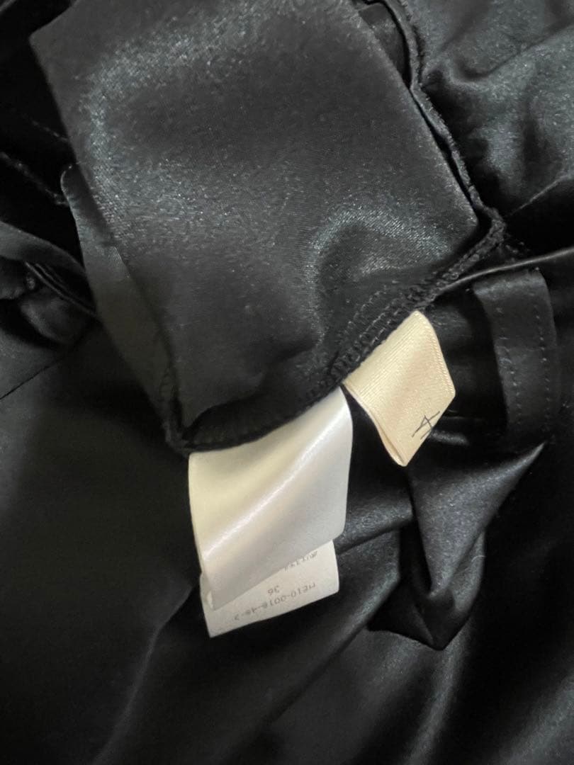 Heve サテンフレアガウチョパンツ　ブラック　36サイズ