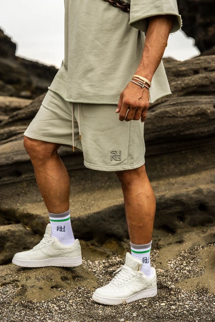 SUNG1975 CUBIC LOGO SWEAT セットアップ