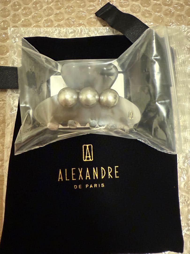 ALEXANDRE DE PARIS S クリップ グレー　2025年春夏　新作