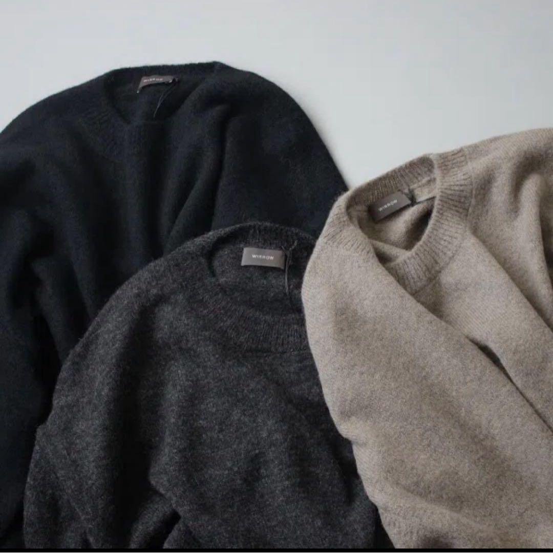 トップス wirrow Alpaca wide knit pullover 23aw