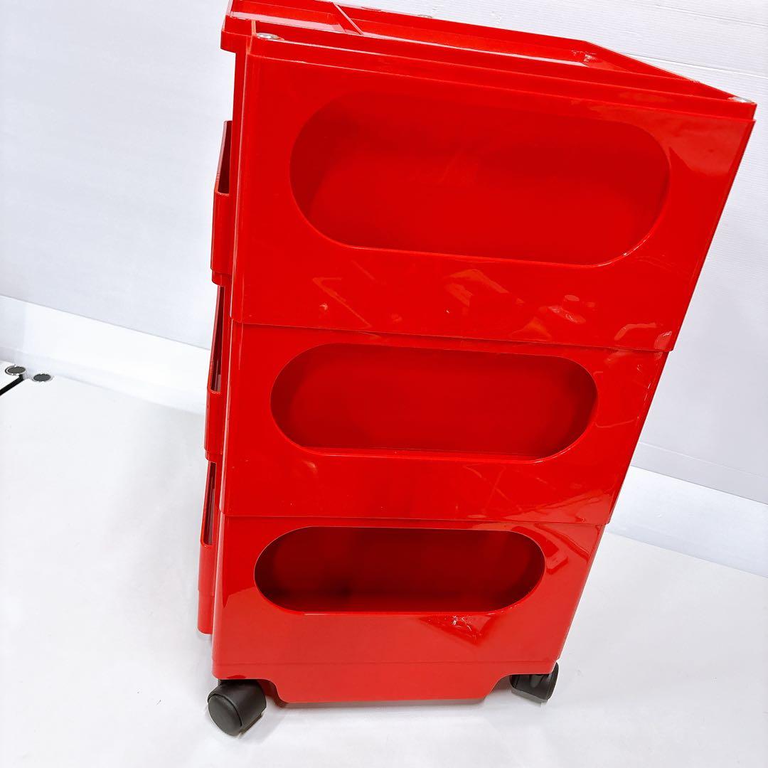 ★正規品★B-LINE ボビーワゴン3段4トレイ レッド赤