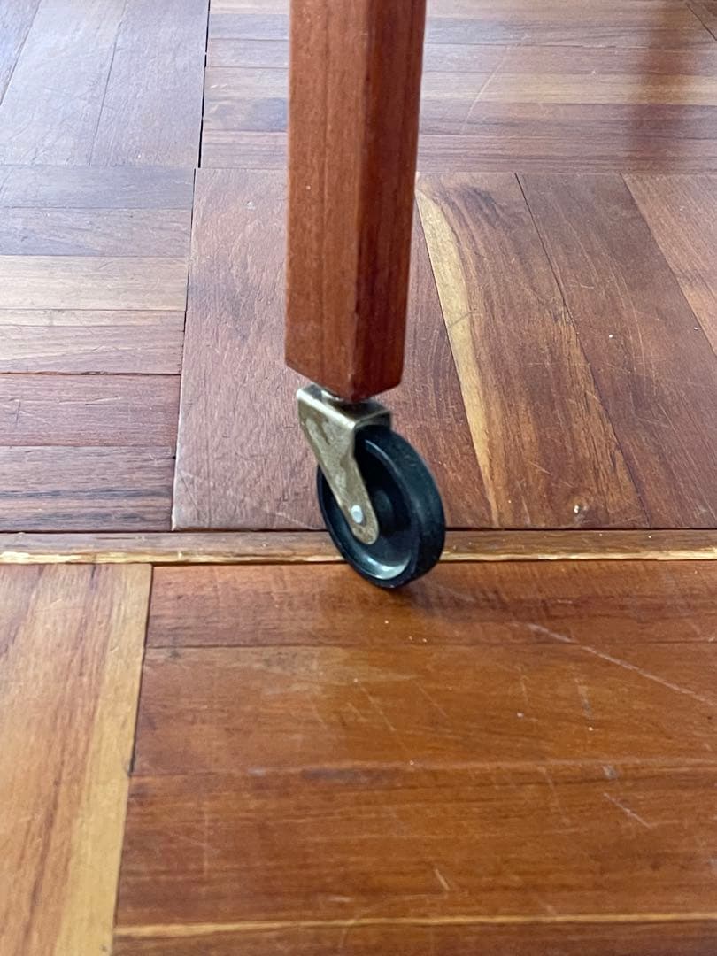 北欧 デンマーク ヴィンテージ チーク オイルフィニッシュ ソーイング ワゴン