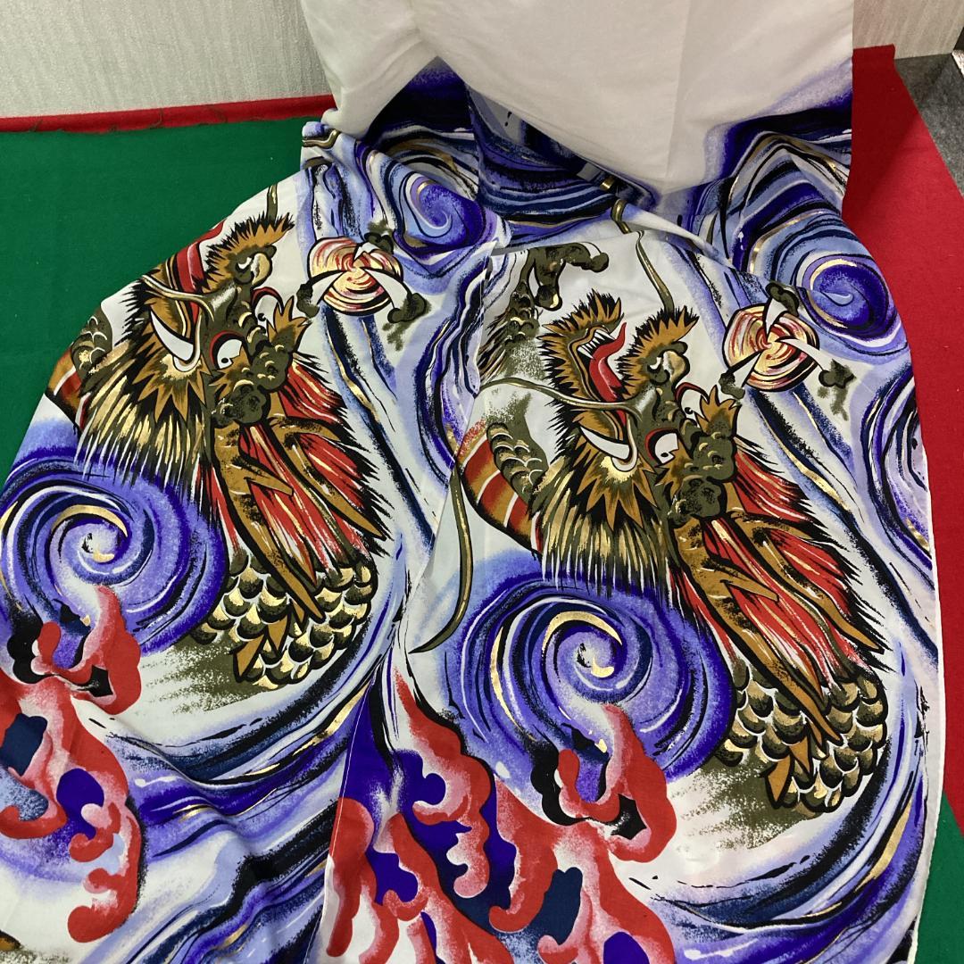 SKO113希少　山本寛斎デザインはねぼう　鯉のぼり吹き流し4m　　吹き流し4m