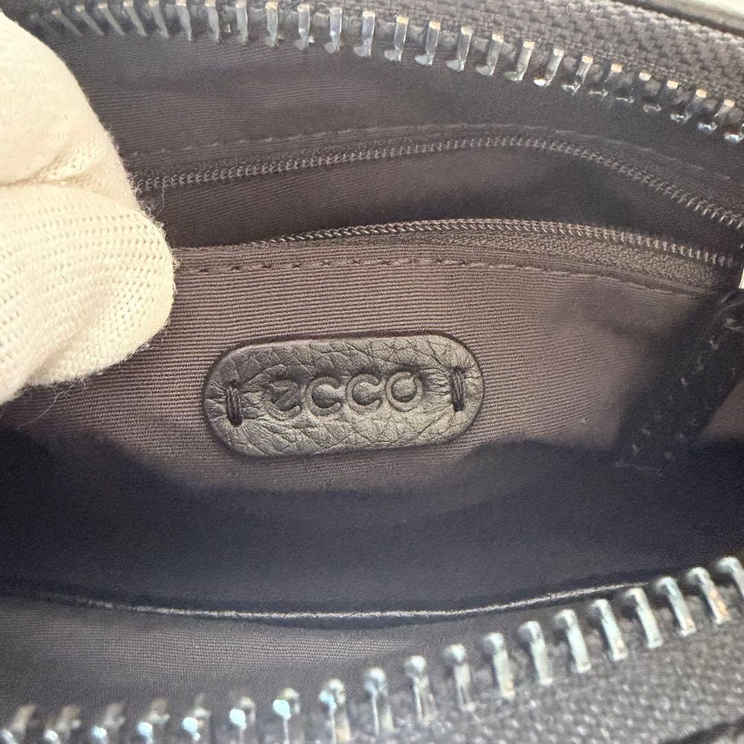【未使用級】ECCO ドクターズバッグS ショルダー 2way レザー　ブラック