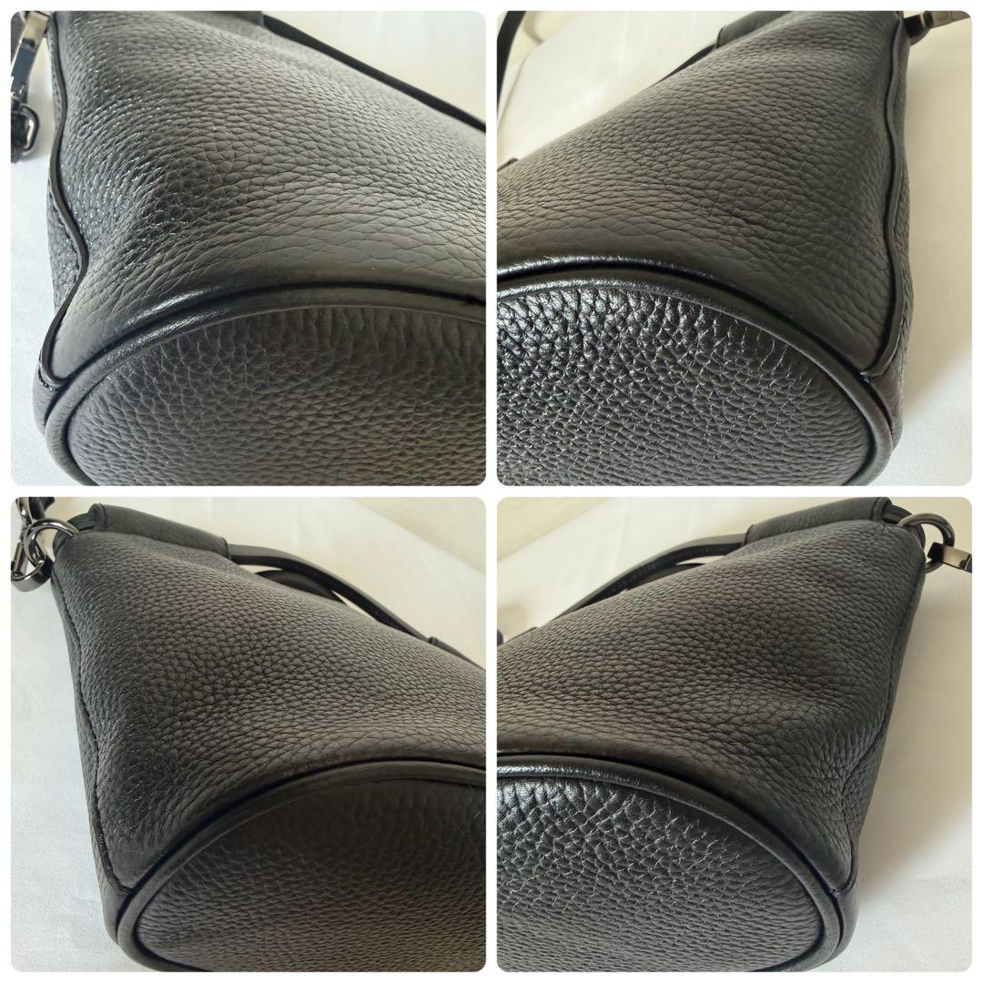 【未使用級】ECCO ドクターズバッグS ショルダー 2way レザー　ブラック