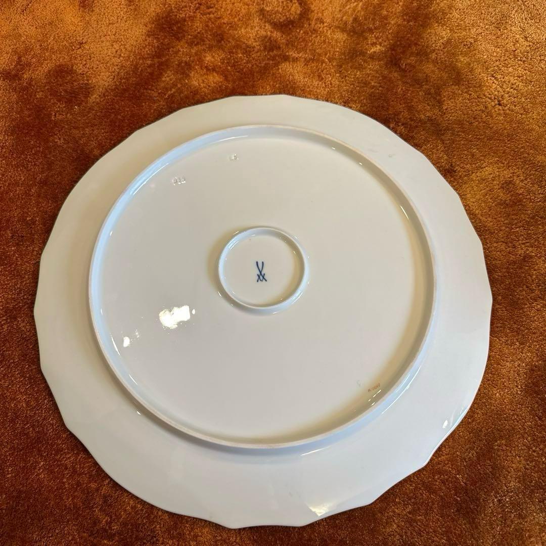 [特割]マイセン　サーヴィスプレート　ベーシックフラワー(アネモネ) 32cm皿