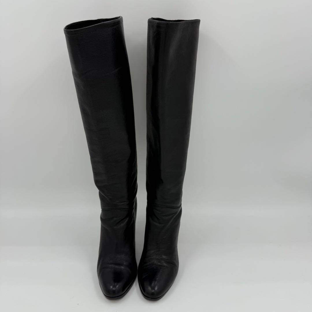 【美品】柔らかレザー ジミーチュウ レディース ロングブーツ ヒール