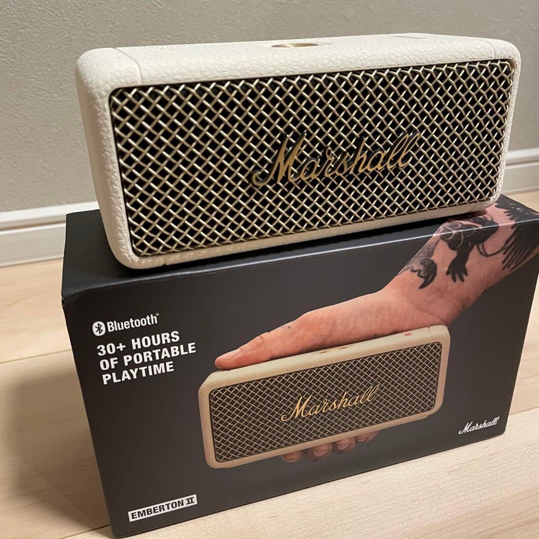 Marshall ワイヤレスポータブル 防水スピーカー Emberton Ⅱ