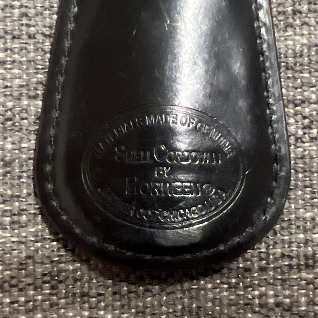 GANZO レザーキーホルダー ブラック　シェルコードバン