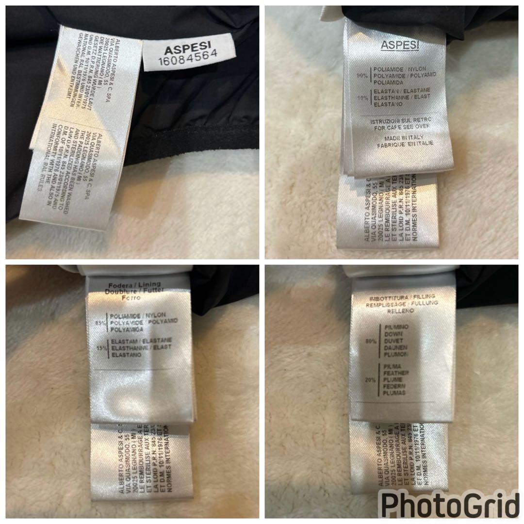 【美品】ASPESI アスペジ ダウンジャケット Sサイズ