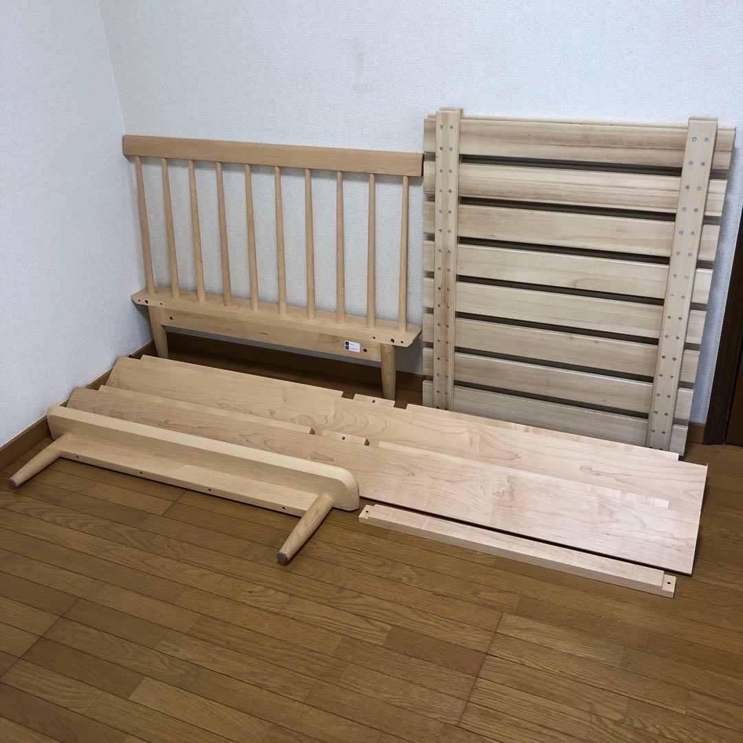 【美品】ベッドフレーム　スポークベッド　シングル　コサイン　cosine