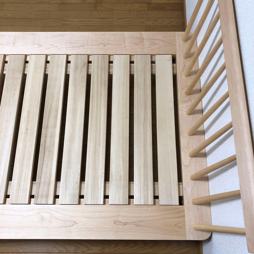 【美品】ベッドフレーム　スポークベッド　シングル　コサイン　cosine