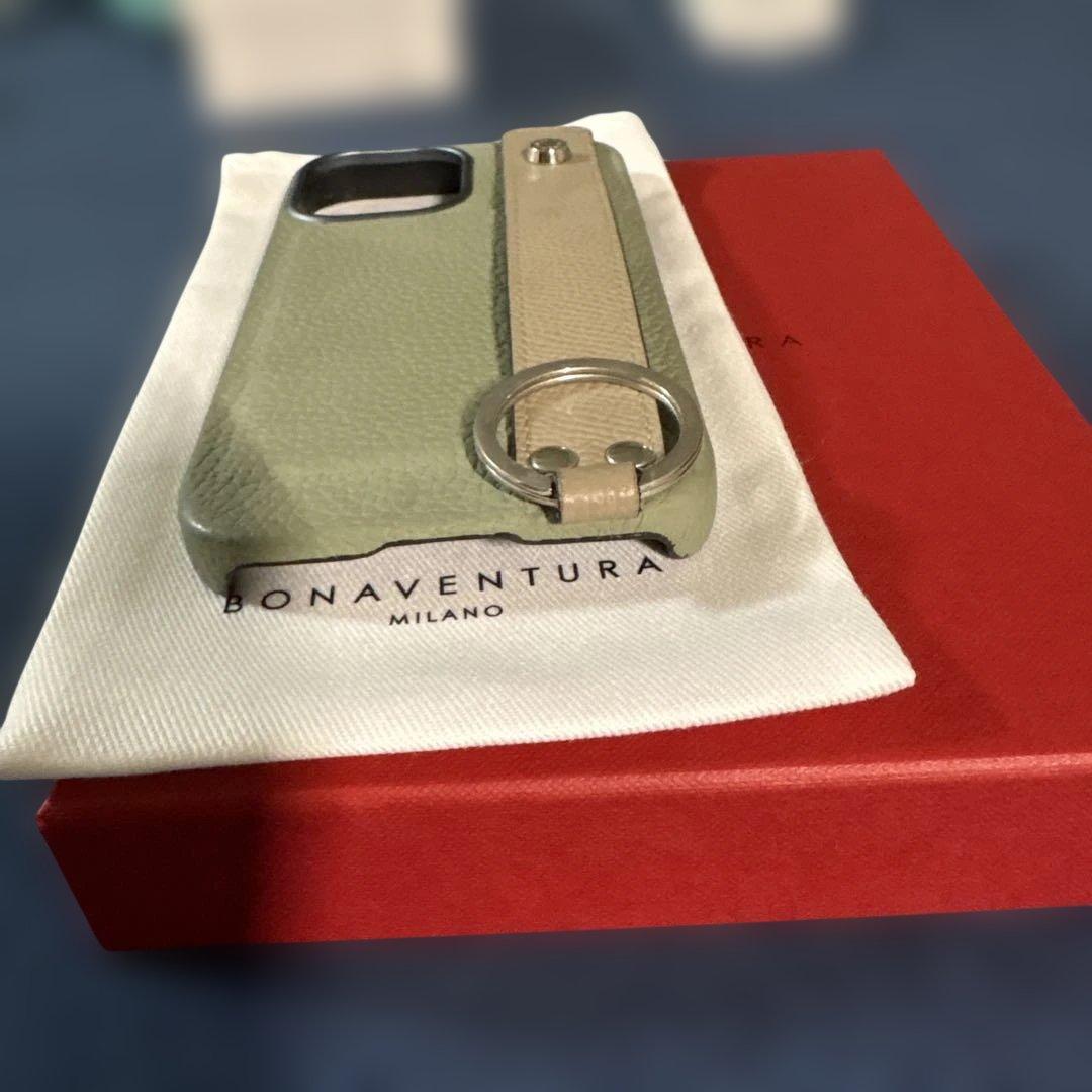 1/4のみ価格BONAVENTURA レザー iPhone16ケース グリーン