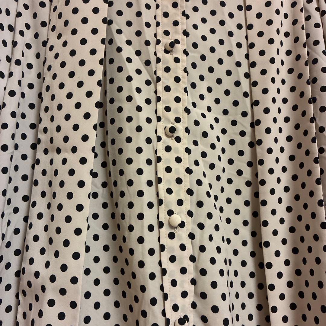 LOULOU WILLOUGHBY ドット柄長袖シャツ