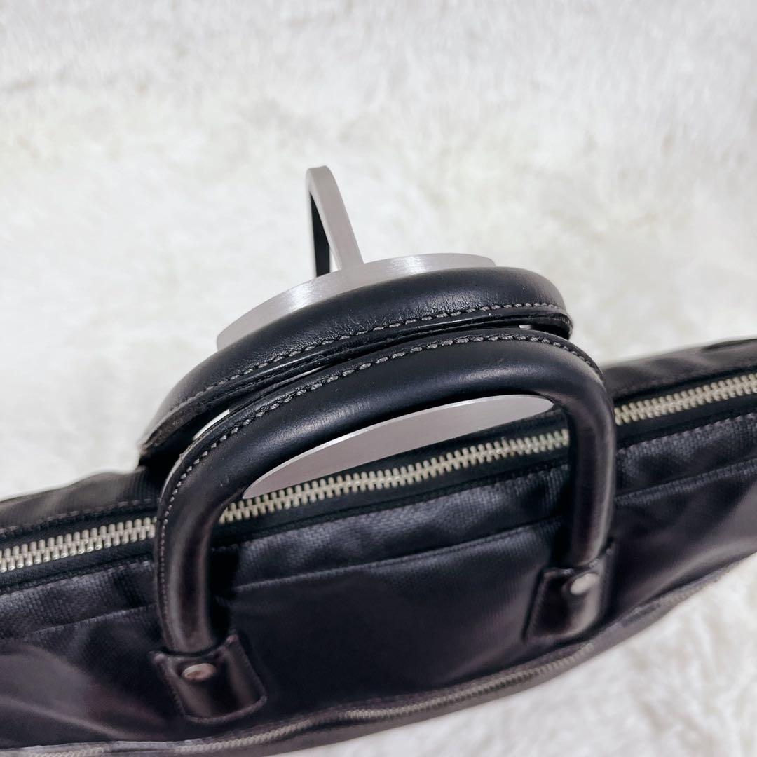 Paul Smithポールスミス　ビジネスバッグオールレザーブラックマルチカラー