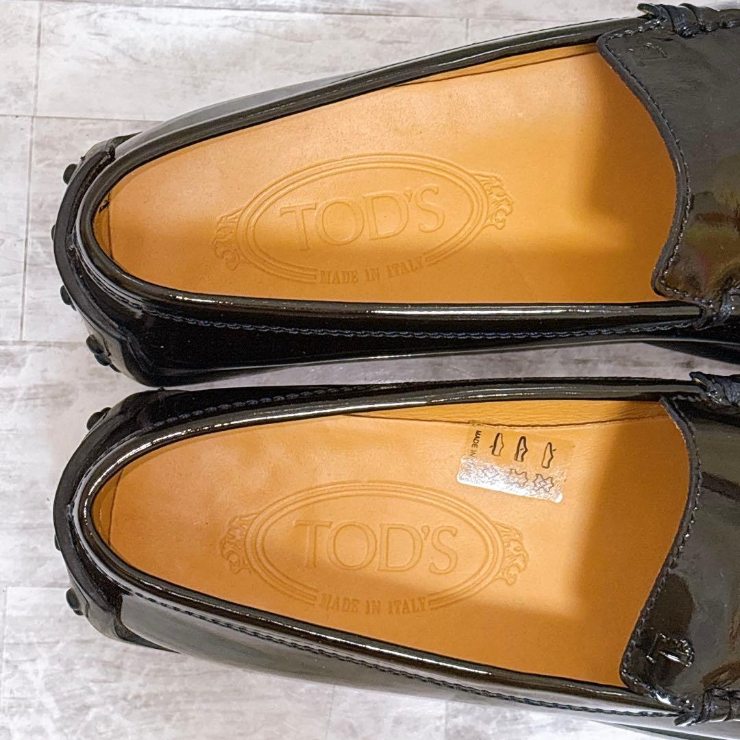 極美品✨TODS トッズ ゴンミーニ パテントレザー ローファー 箱付 25cm