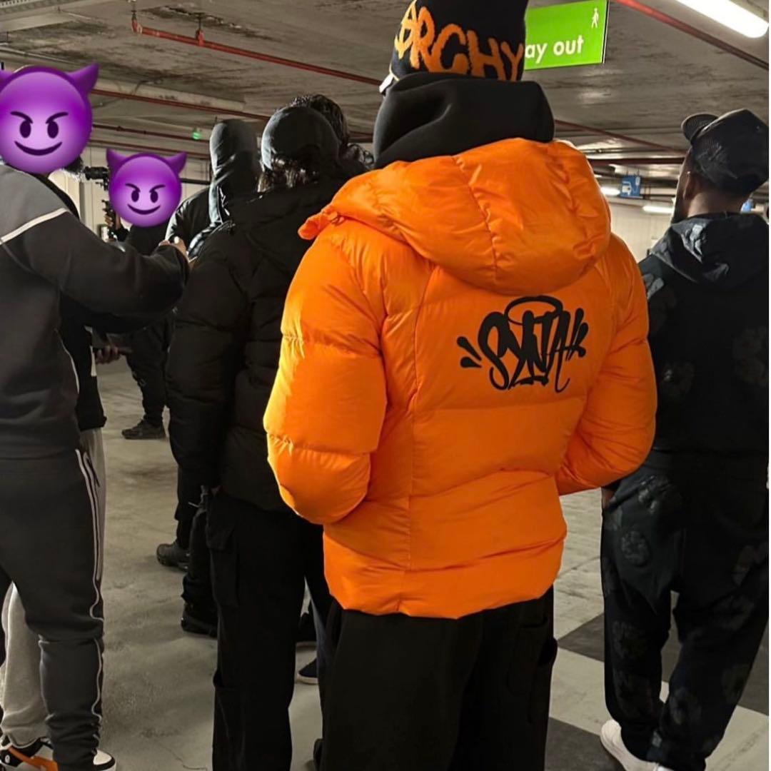 即日発送　syna world ダウンジャケット　オレンジ　シナワールド　UK