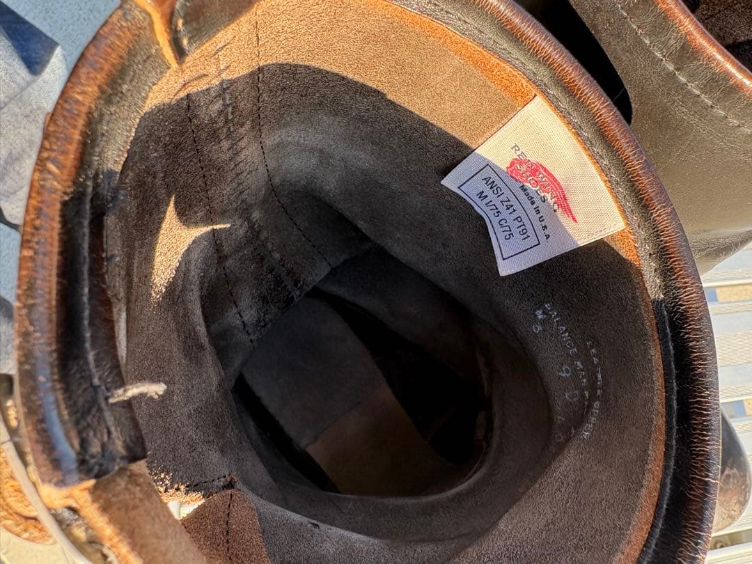 レッドウィング　エンジニア　pt91 刻印　茶芯