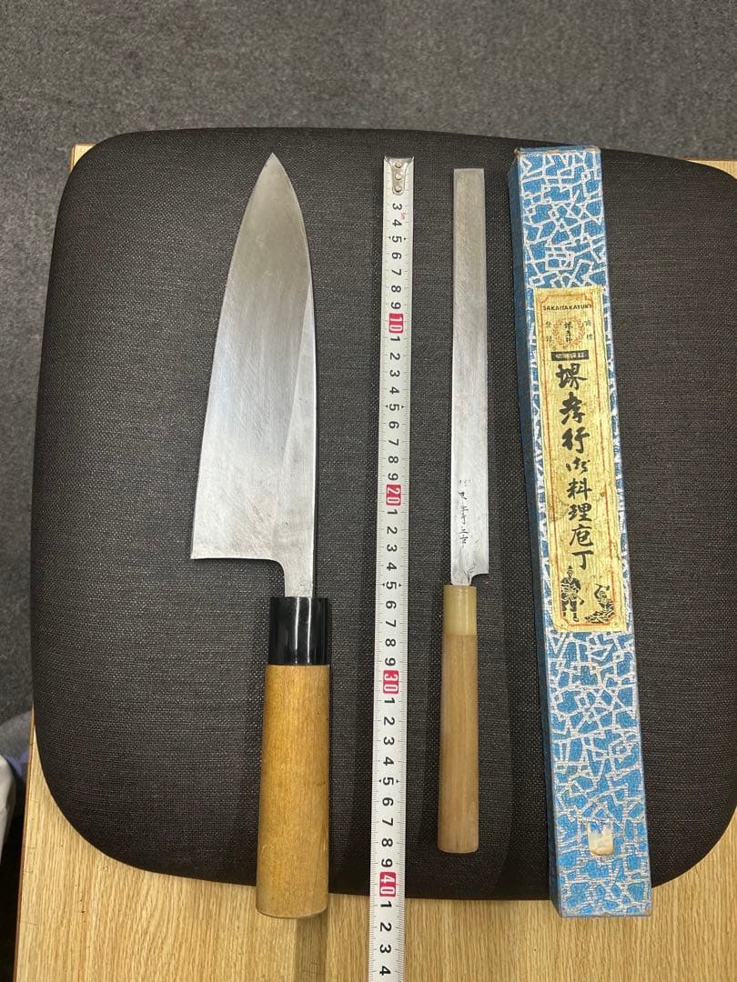 包丁セット 刺身包丁　出刃包丁　左引8寸タコ引き　堺孝行　堺製