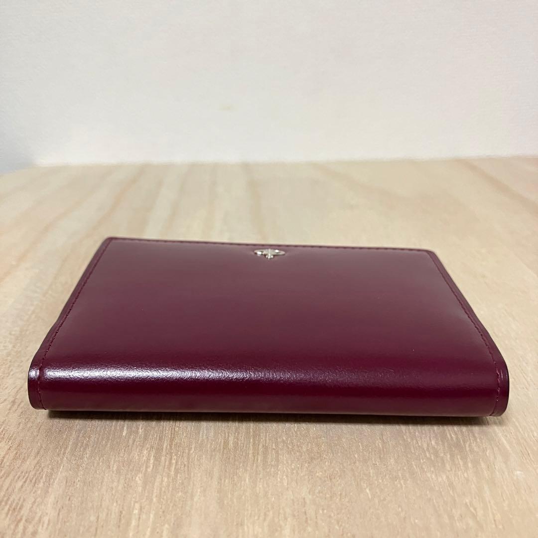 未使用✨ヴィヴィアンウエストウッド ✨名刺入れ✨牛革✨オーブ✨ワインレッド