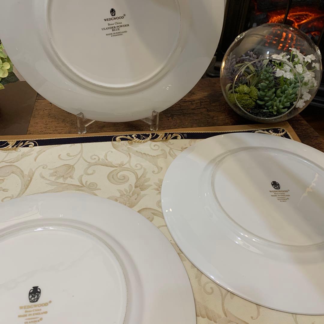未使用ウェッジウッド ユーランダー　パウダールビー　ターコイズ　ブループレート