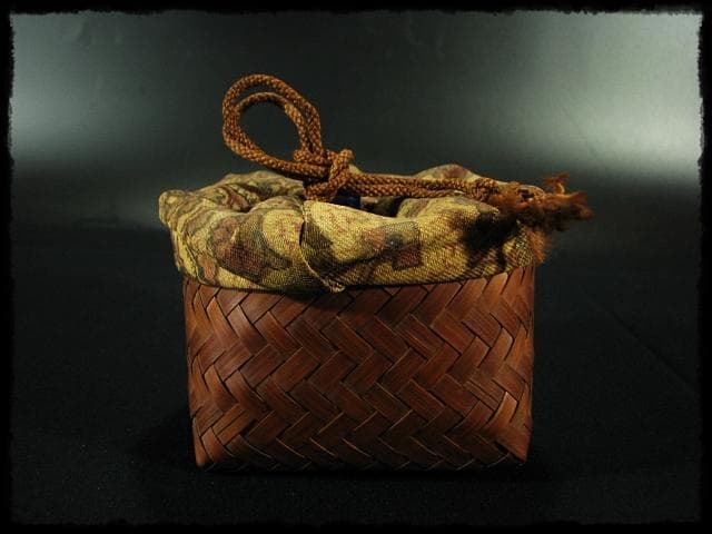 蓮月 時代 御幸籠 古裂 野点籠 野点セット 茶道具 尼僧 太田垣蓮月 d121