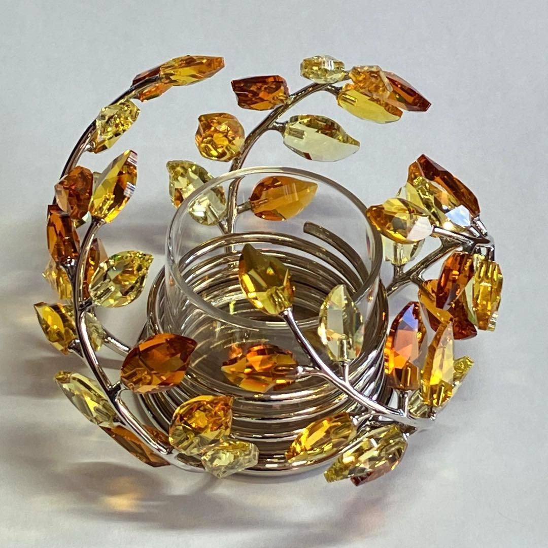 スワロフスキー 置物　キャンドルホルダー