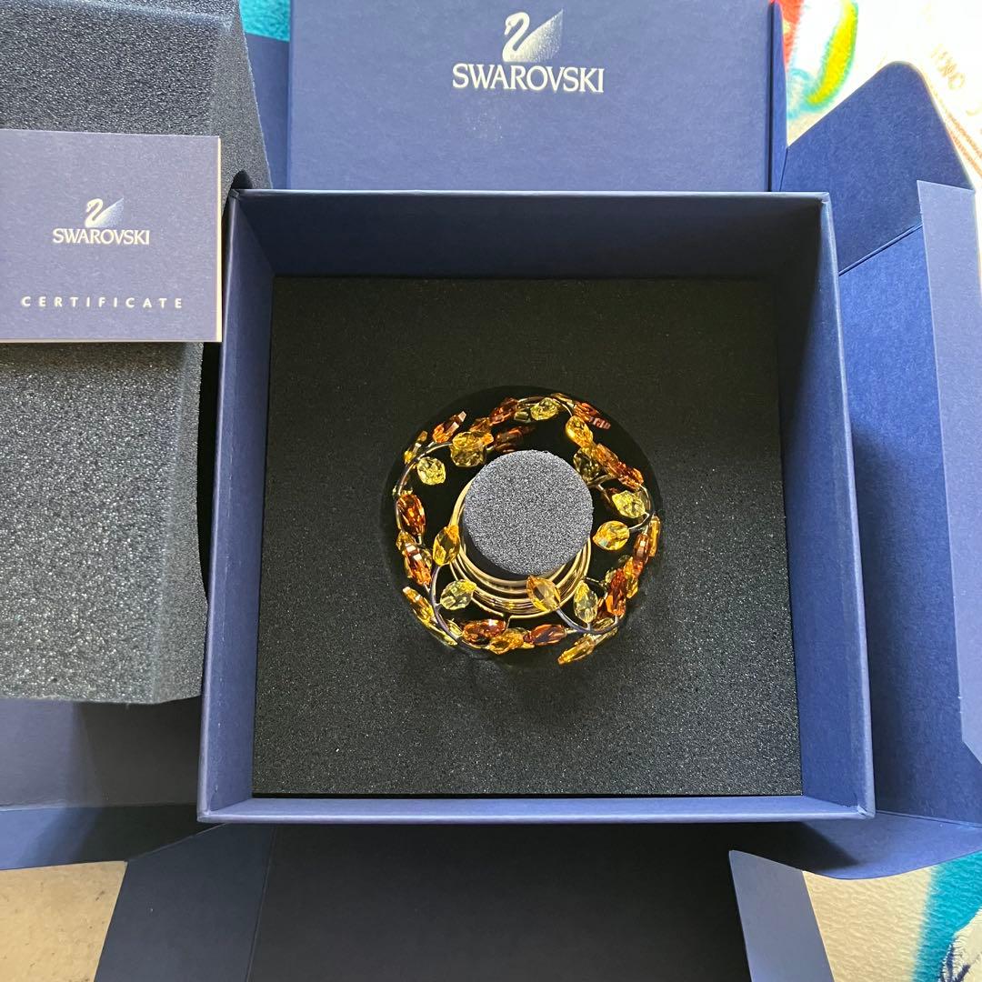 スワロフスキー 置物　キャンドルホルダー