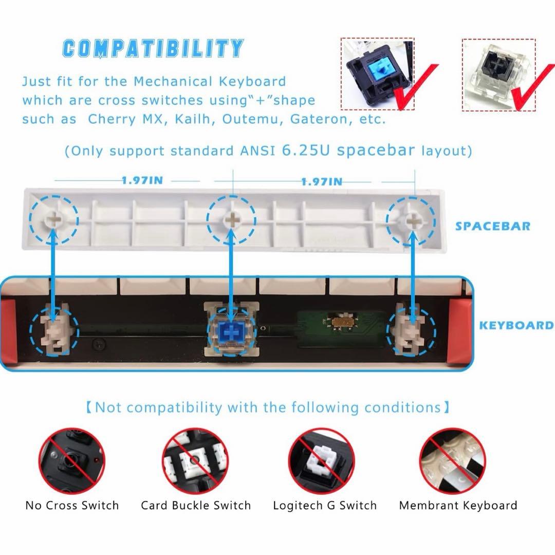 シナモロール　キーキャップ　メカニカルゲームキーボード　チェリーMXスイッチ用