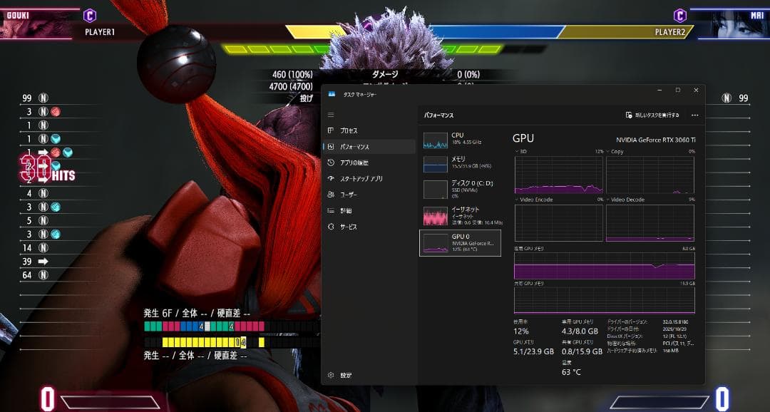 ASUS Dual RTX 3060 Ti OC 8GB GDDR6X 【中古】